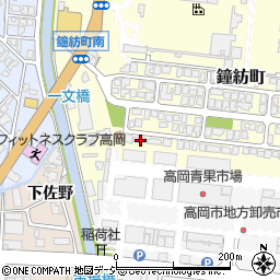 富山県高岡市鐘紡町9-61周辺の地図