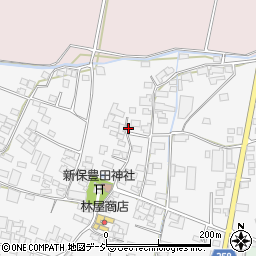 長野県中野市新保周辺の地図