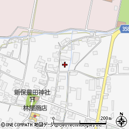 長野県中野市新保437周辺の地図