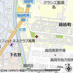 富山県高岡市鐘紡町9-44周辺の地図