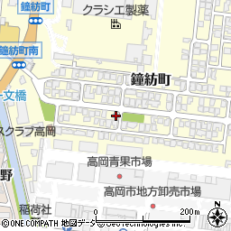 富山県高岡市鐘紡町9-34周辺の地図