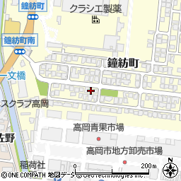 富山県高岡市鐘紡町9-35周辺の地図