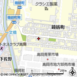 富山県高岡市鐘紡町9-38周辺の地図