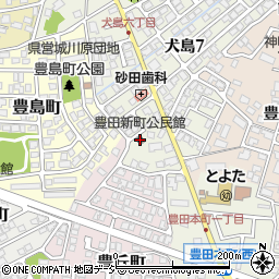 豊田新町公民館周辺の地図