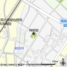 西佐野神社周辺の地図