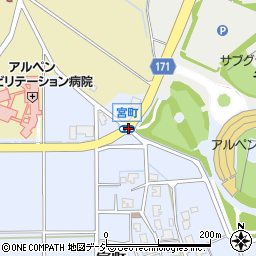 宮町周辺の地図