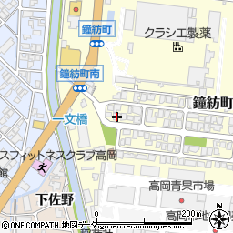 富山県高岡市鐘紡町9-24周辺の地図