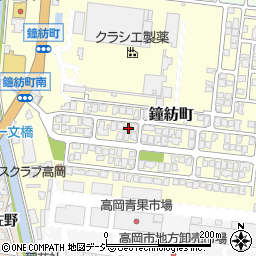 富山県高岡市鐘紡町9-13周辺の地図