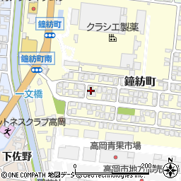 富山県高岡市鐘紡町9-17周辺の地図