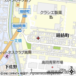 富山県高岡市鐘紡町9-18周辺の地図