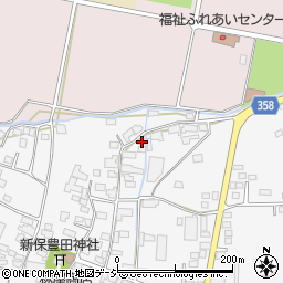 長野県中野市新保445周辺の地図