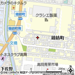 富山県高岡市鐘紡町9-7周辺の地図