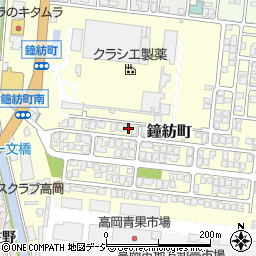 富山県高岡市鐘紡町9-10周辺の地図