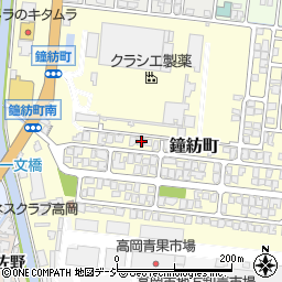 富山県高岡市鐘紡町9-9周辺の地図