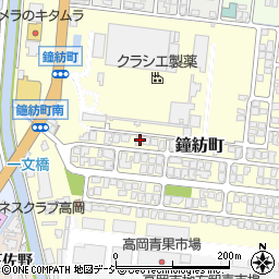 富山県高岡市鐘紡町9-8周辺の地図