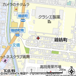 富山県高岡市鐘紡町9-5周辺の地図