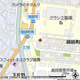 富山県高岡市鐘紡町9-1周辺の地図