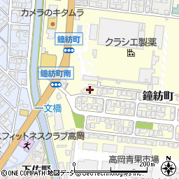 富山県高岡市鐘紡町9-2周辺の地図