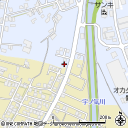 石川県かほく市宇気タ70-2周辺の地図