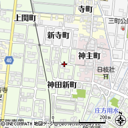 富山県高岡市神田新町周辺の地図
