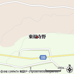 富山県滑川市東福寺野周辺の地図