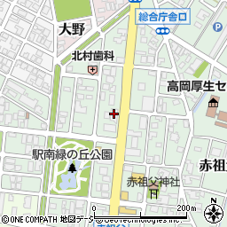 北陸銀行高岡南中央支店周辺の地図