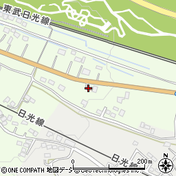 栃木県　警察本部日光警察署野口駐在所周辺の地図