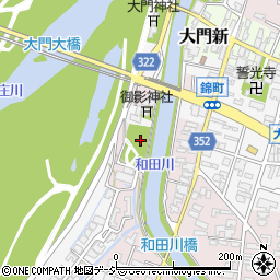 射水市和田川リンリン公園周辺の地図