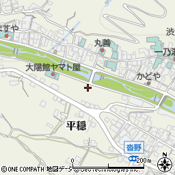 山ノ内町　渋温泉駐車場周辺の地図