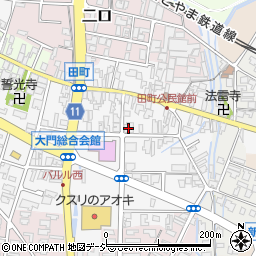 北日本新聞社　大門支局周辺の地図