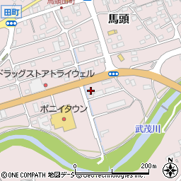 栃木県那須郡那珂川町馬頭1910周辺の地図