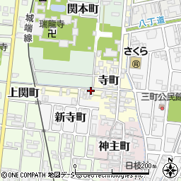 富山県高岡市寺町周辺の地図