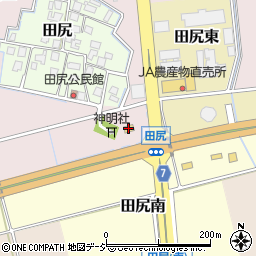 ローソン富山田尻店周辺の地図