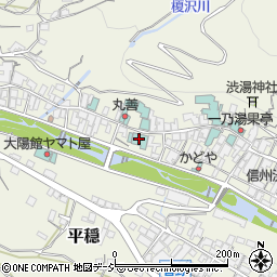 信州・渋温泉　渋ホテル周辺の地図