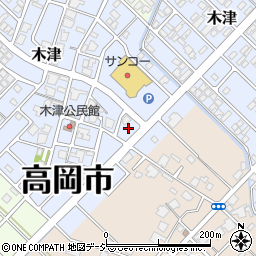 富山県高岡市木津2094周辺の地図