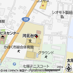かほく市立河北台中学校周辺の地図