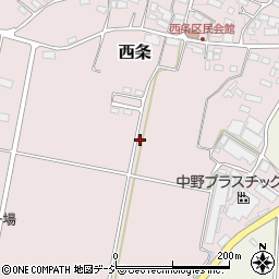 長野県中野市西条39周辺の地図