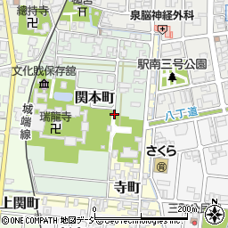 富山県高岡市関本町周辺の地図