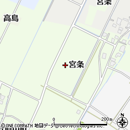 富山県富山市宮条周辺の地図