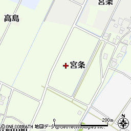 富山県富山市宮条周辺の地図