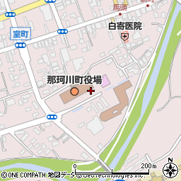 那珂川町役場　税務課周辺の地図