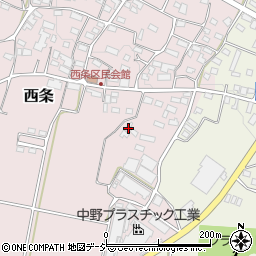 長野県中野市西条837-2周辺の地図