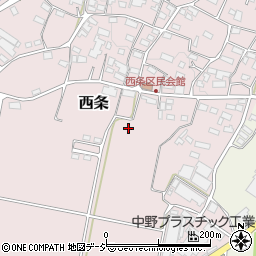 長野県中野市西条44周辺の地図