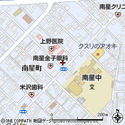 富山県高岡市南星町周辺の地図
