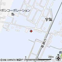 石川県かほく市宇気子1-28周辺の地図