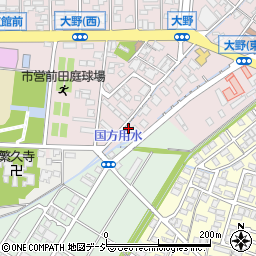 富山県高岡市大野145周辺の地図