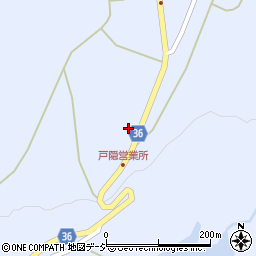 山一屋シェル戸隠給油所周辺の地図