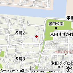尾久木材工業有限会社　米田工場周辺の地図