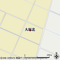 富山県富山市大塚北周辺の地図