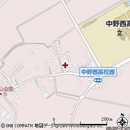 長野県中野市西条411-1周辺の地図